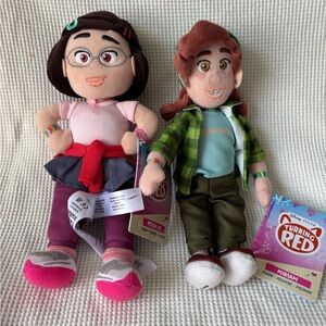 Disney Store “ Turning Red “ Plush 10 Inch Miriam And Meilin Lee Lot New